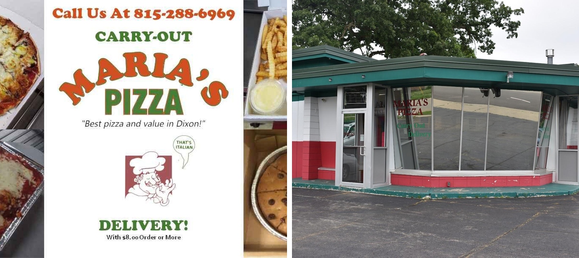 Maria's Pizza Menu